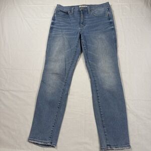 JEANS‎ Madewell  Woman's Size 28 10" High Rise Skinny MEDIUM Wash Stretch Denim